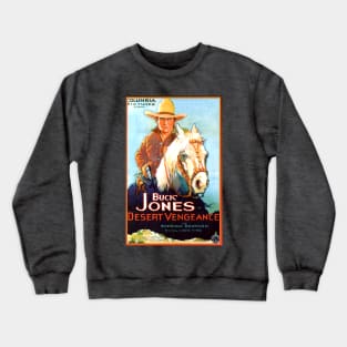 Classic Western Movie Poster - Desert Vengance Crewneck Sweatshirt